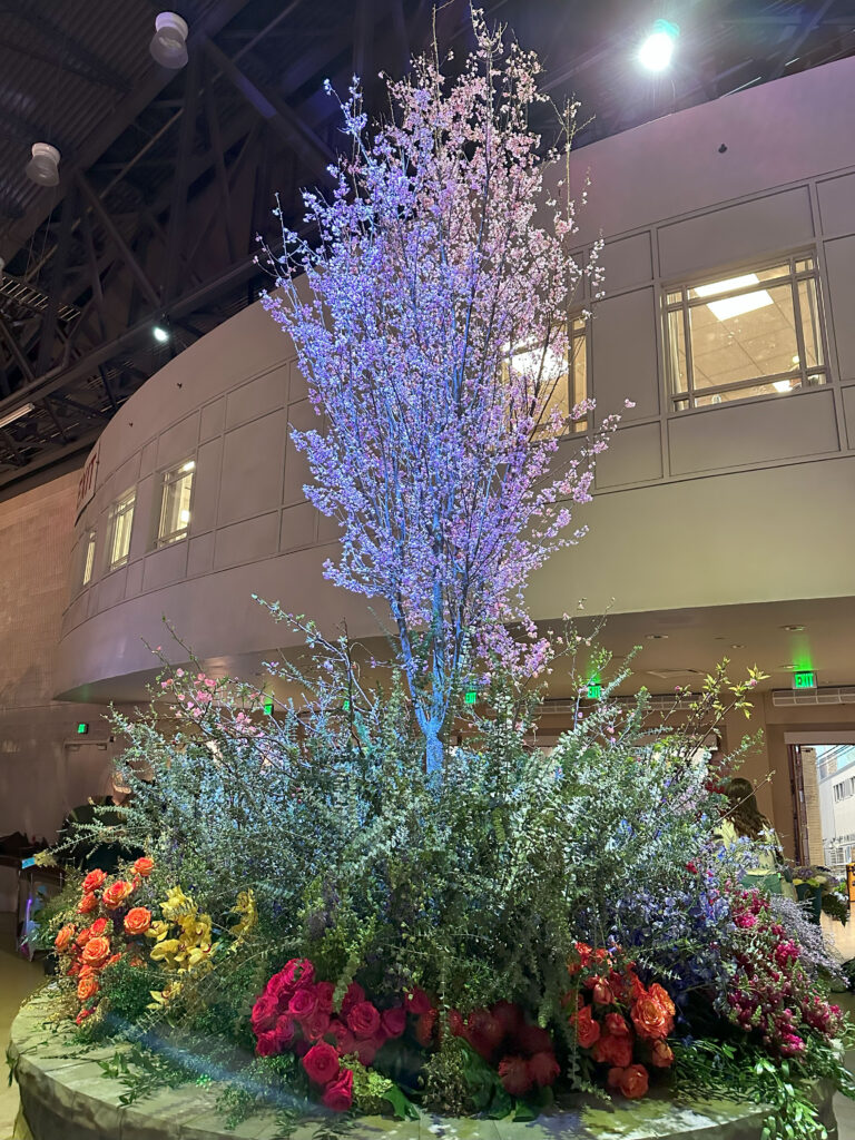 PHS 2024 Entrance Garden, Tall Floral Event Display