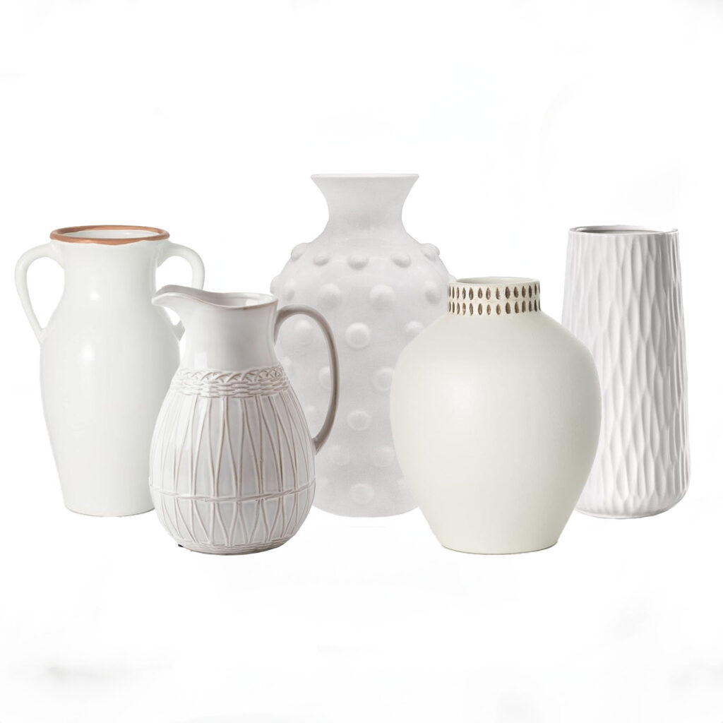 White Vase collection